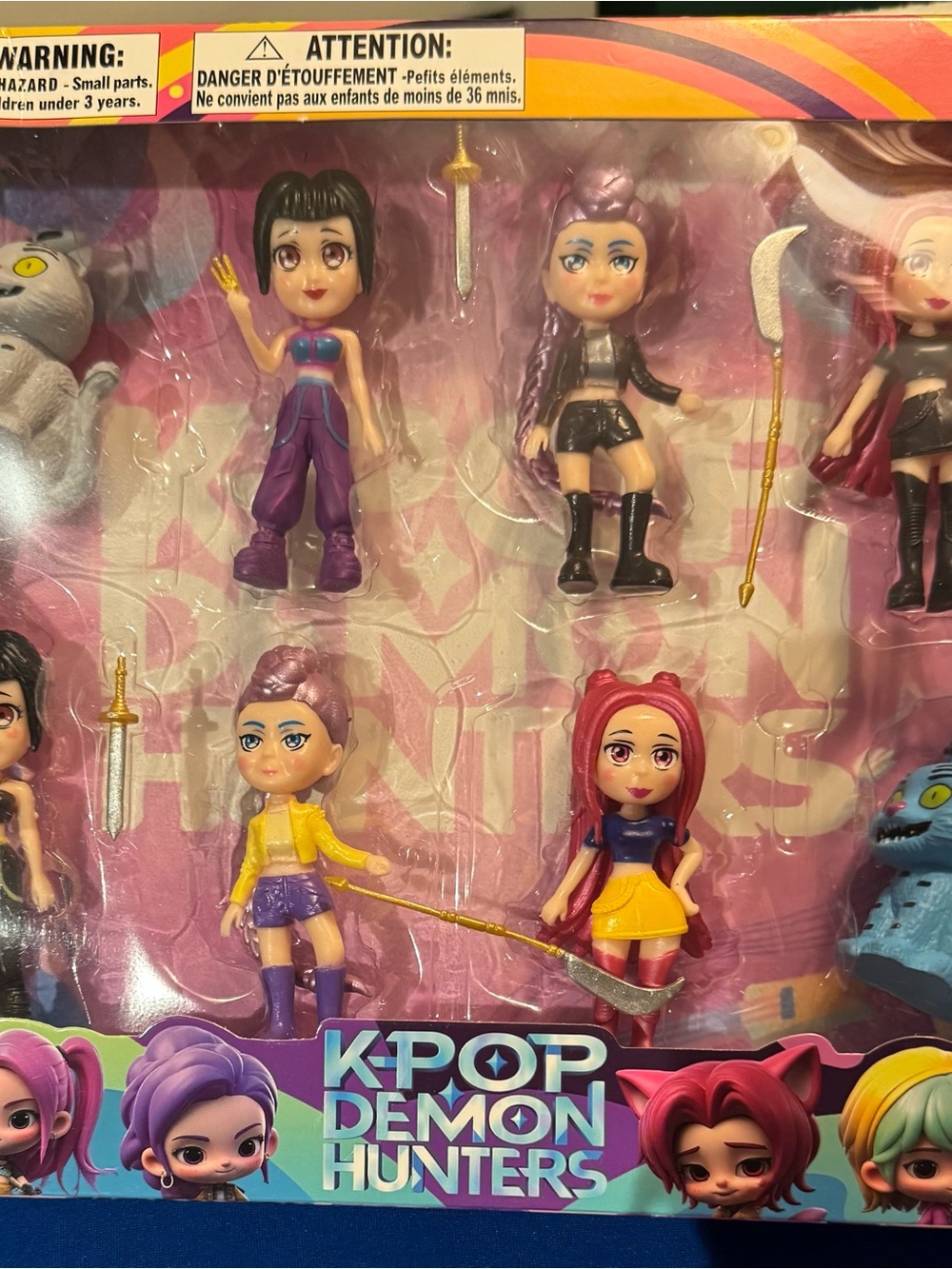 K-Pop Demon Hunters Kids Doll Set - Pink, Purple, Yellow